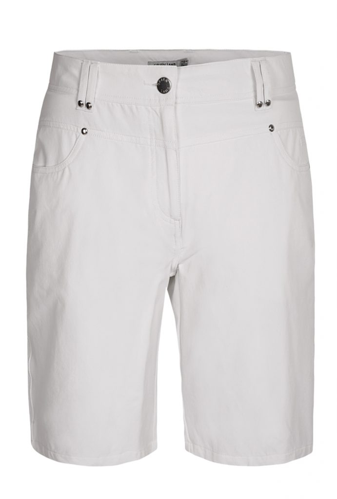 Ladies Green Lamb Tilda Bermuda Shorts SG14340 White - Duncan Lambert ...