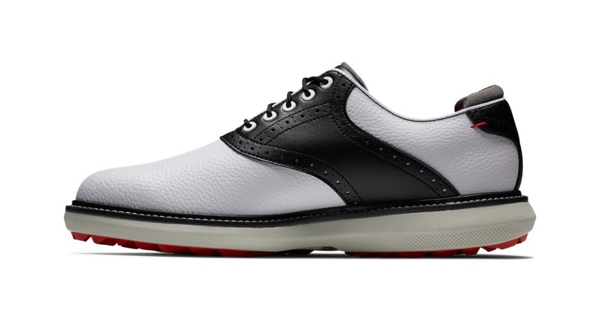 Men's FootJoy Traditions Spikeless - 57924 White Black Grey