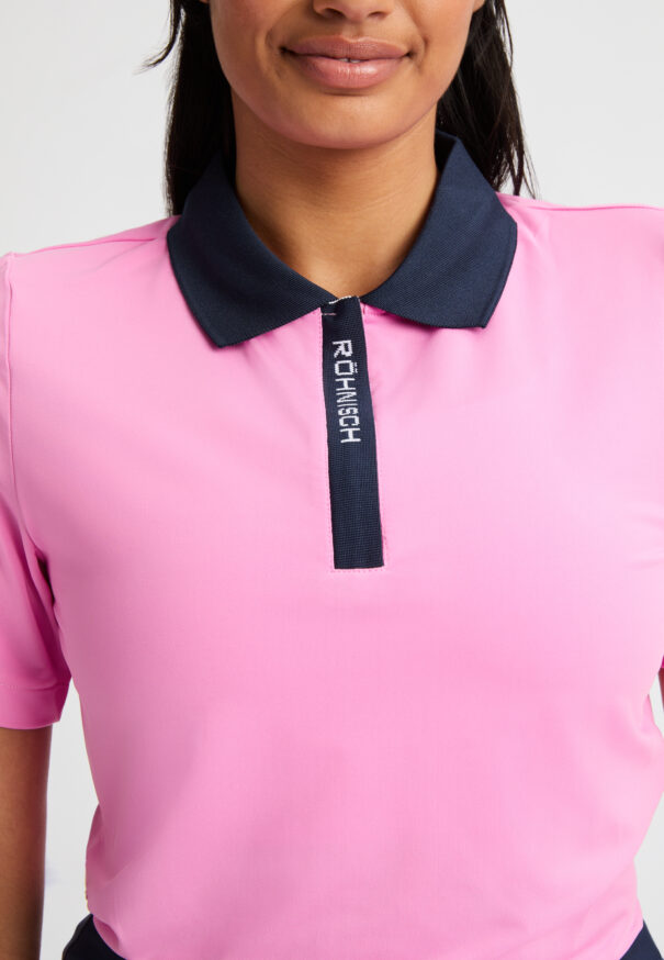 Ladies Rohnisch Abby Poloshirt - 111500-S557 Fuchsia Pink - Image 3