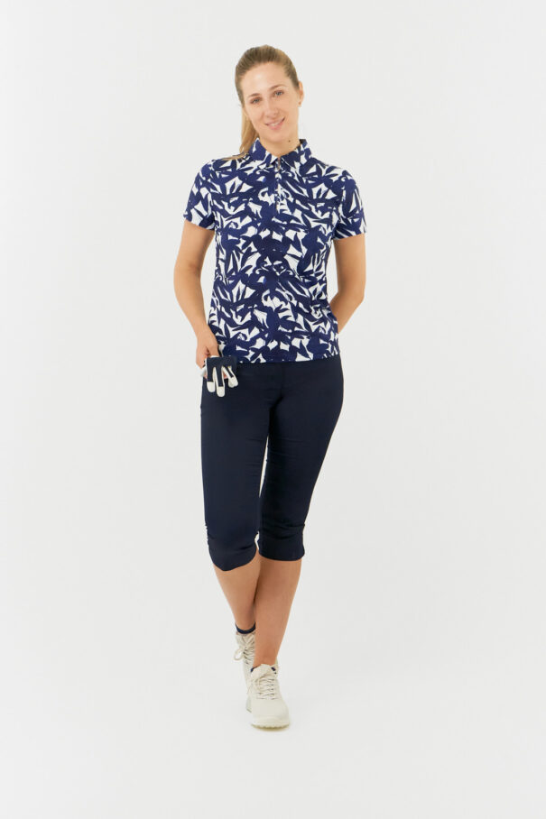 Ladies Pure Amity Polo - PG-52013 5011 Wild Peony Navy - Image 3