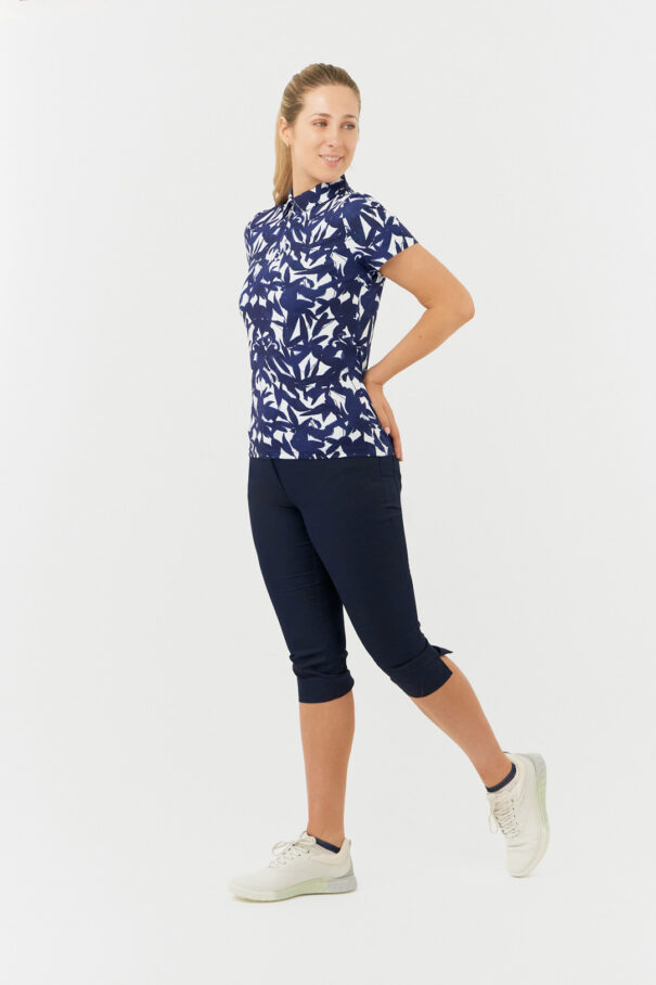 Ladies Pure Amity Polo - PG-52013 5011 Wild Peony Navy - Image 4