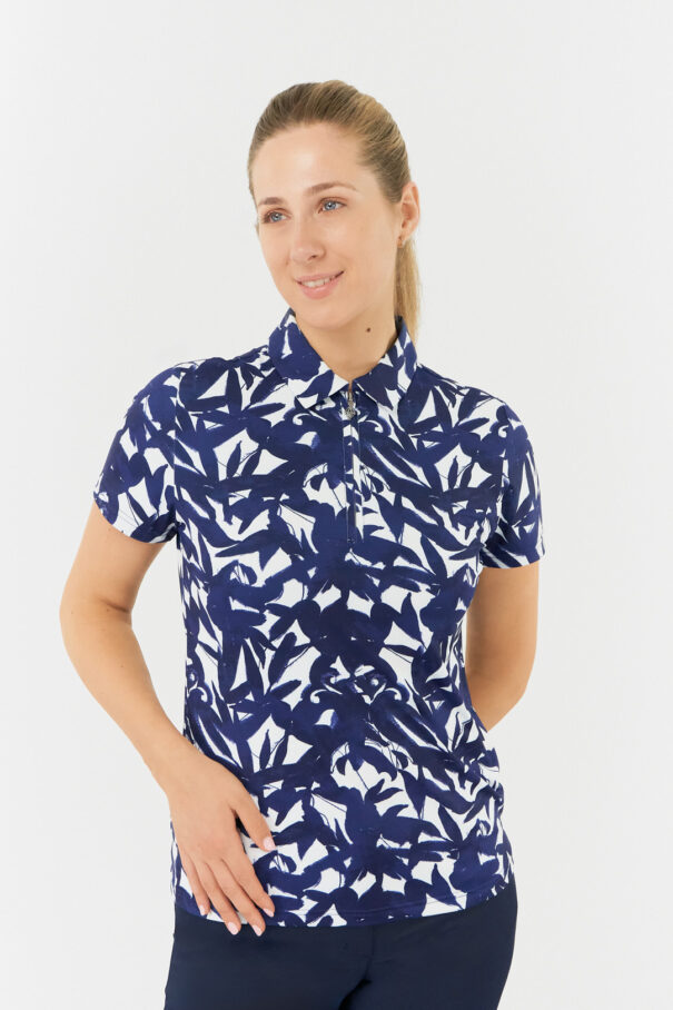 Ladies Pure Amity Polo - PG-52013 5011 Wild Peony Navy