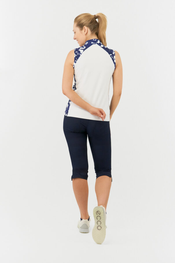 Ladies Pure Freda SL Polo - PG-52016 5011 Wild Peony Navy - Image 5