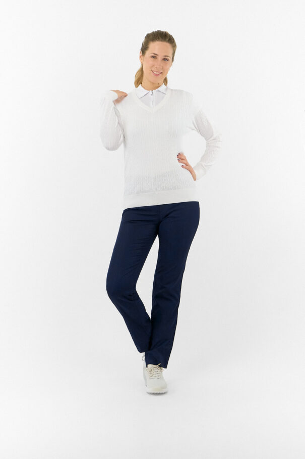 Ladies Pure Suzie Summerweight Jumper - PG-52509 10 White - Image 5