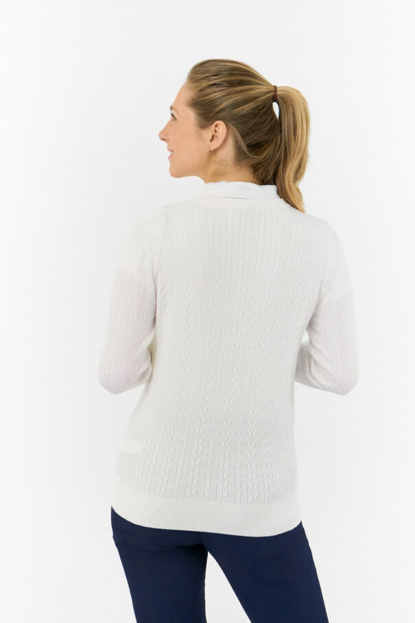 Ladies Pure Suzie Summerweight Jumper - PG-52509 10 White - Image 8