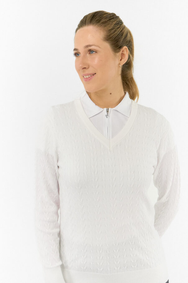 Ladies Pure Suzie Summerweight Jumper - PG-52509 10 White - Image 9