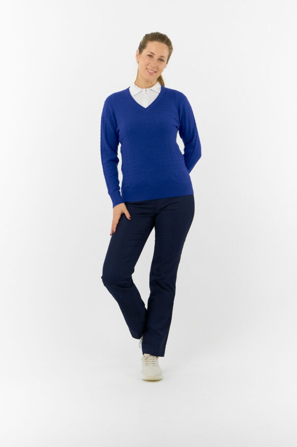 Ladies Pure Suzie Summerweight Jumper - PG-52509 505 Yale Navy - Image 3