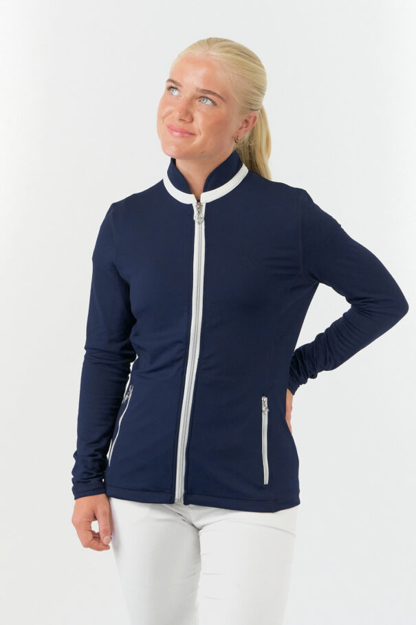 Ladies Pure Mist Soft Mid Layer Jacket - PG-99442 50 Navy