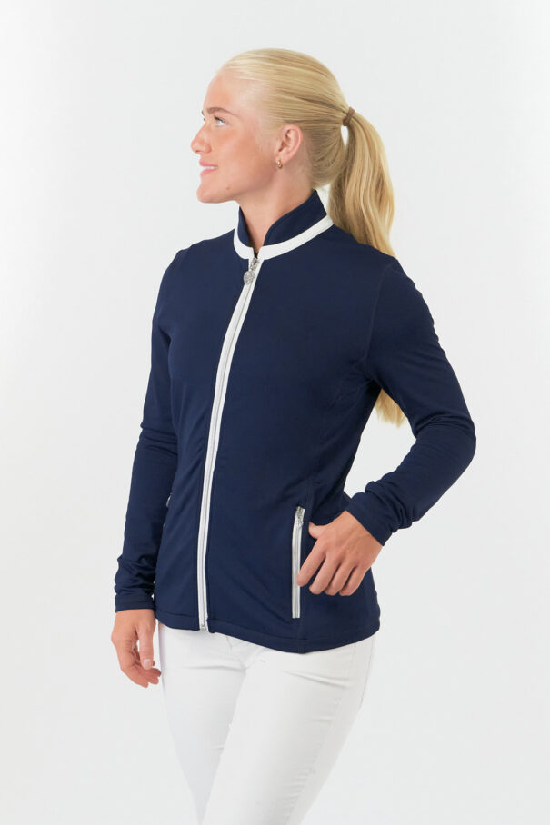 Ladies Pure Mist Soft Mid Layer Jacket - PG-99442 50 Navy - Image 8