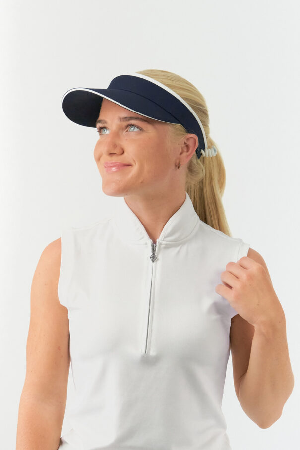 Ladies Pure Arielle Visor - PG-99661 50 Navy - Image 5