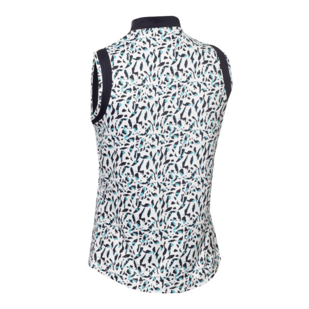 Green Lamb Odessa Sleeveless Printed Polo - SG25068 Arielli Print - Image 4