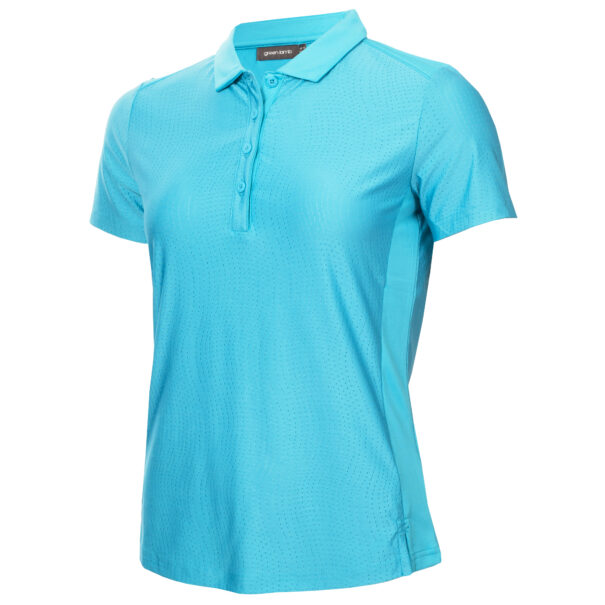 Green Lamb Ola Mesh Polo - SG25069 Peacock Blue