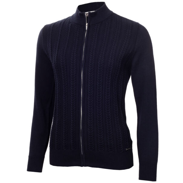 Green Lamb Olena Cable Cardigan - SG25078 Navy